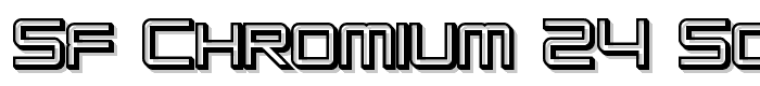 SF Chromium 24 SC Bold font